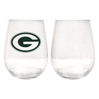 Green Bay Packers 16 Oz Plastic Stemless Wine Glass Packerland Plus