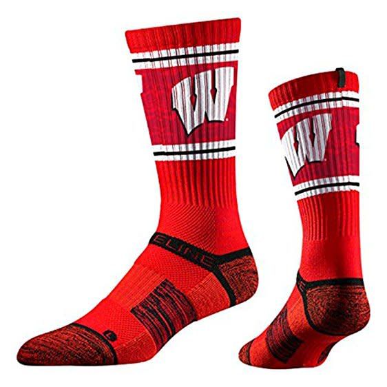 Wisconsin Badgers Youth Premium Mid Sock - Packerland Plus