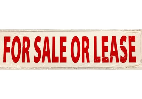 Sign STICKERS - SALE OR LEASE - 10 Pk