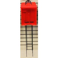 Flyer Box - On Lawn Stake - Red