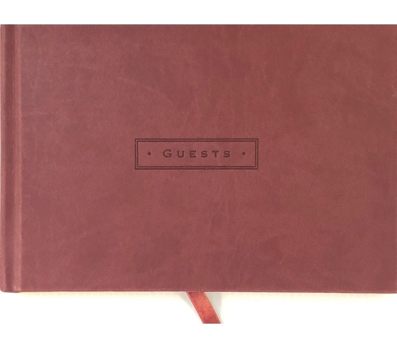 Guest Book - Burgundy