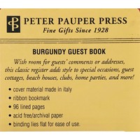 Guest Book - Burgundy