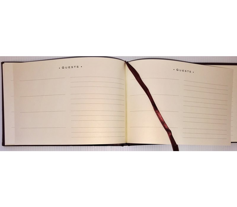 Guest Book - Burgundy