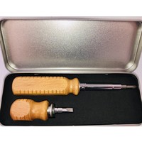 Screwdriver Set - Wood in Tin