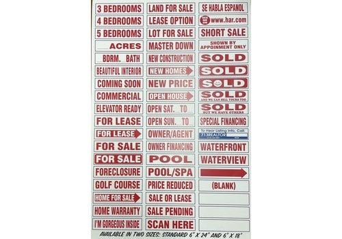 Sign Rider - 6" x 24" -