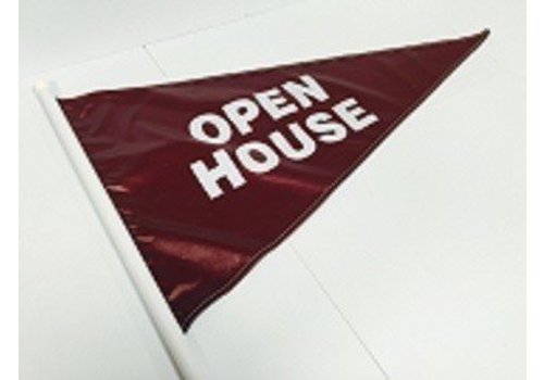Flag - Open House - Burgundy