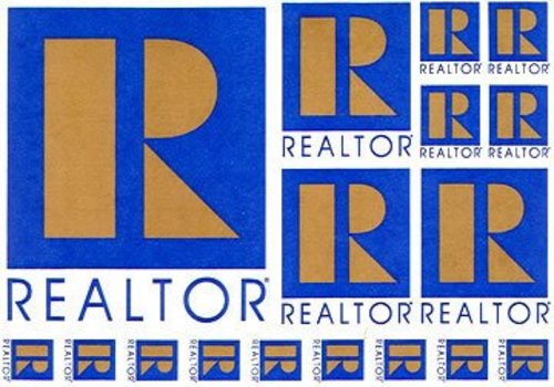Realtor R Decal Sheet - Static Cling