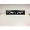 Sign Rider Black & White - Coming Soon 6x24