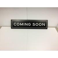 Sign Rider Black & White - Coming Soon 6x24