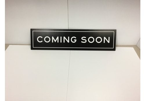 Sign Rider Black & White - Coming Soon 6x24