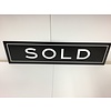 Sign Rider Black & White Sold 6x24