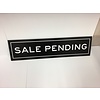 Sign Rider Black & White Sale Pending 6x24