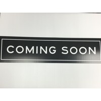 Sign Rider Black & White - Coming Soon 6x24
