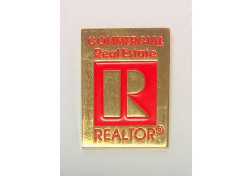 Realtor R Pin -  Commercial - Gold - Large