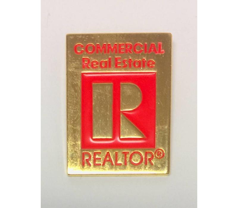 Realtor R Pin -  Commercial - Gold - Large