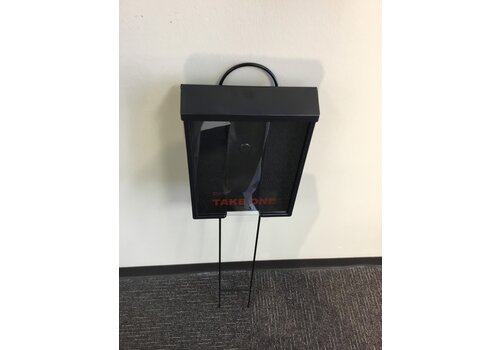Flyer Box w/Lawn Stake - Black