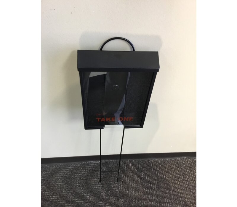 Flyer Box w/Lawn Stake - Black