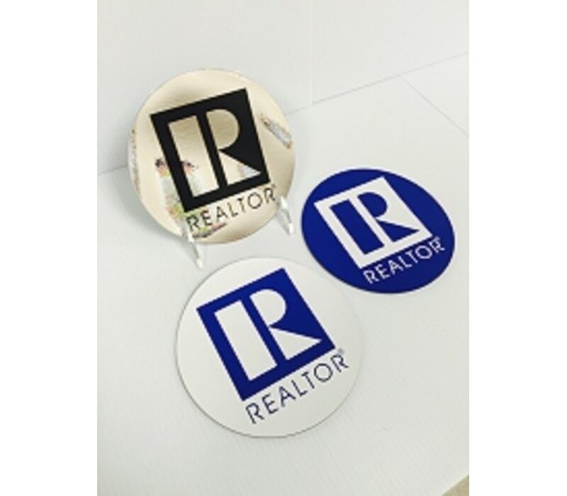 Realtor R Auto Magnet - Round -