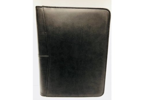 Planner - RE - Feaux Leather - Black - Lg