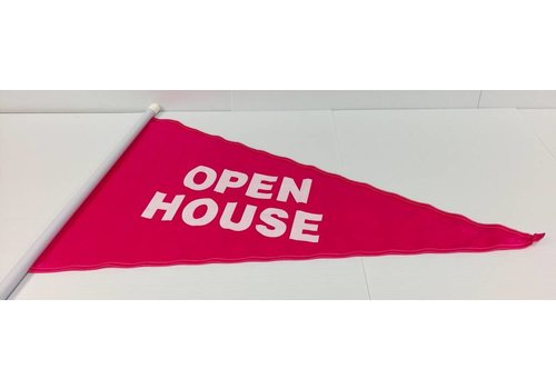 Flag - Open House - Pink