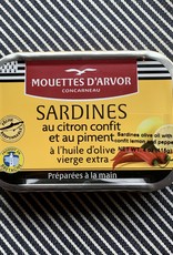 Les Mouettes D'Arvor Sardines in EVOO w/ Lemon Confit & Chili Pepper