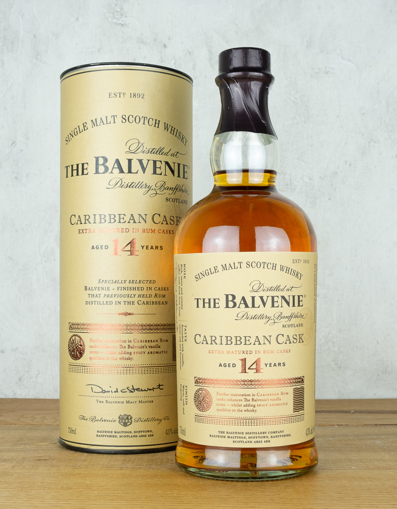 Balvenie 14 Year Caribbean Cask Single Malt Scotch Whisky