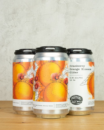 Potter's Cider Cranberry Orange Blossom 4pk