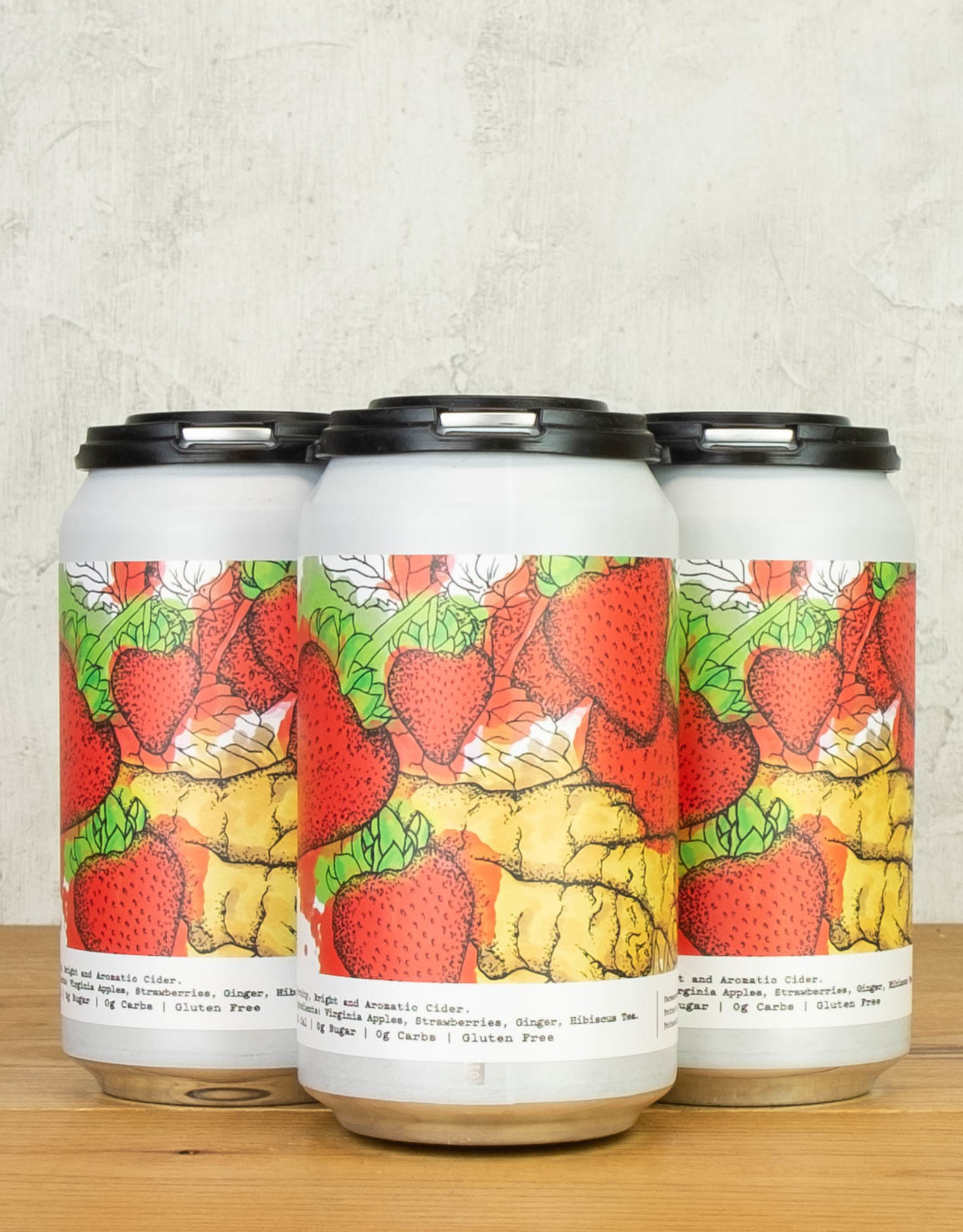 Potters Strawberry Ginger Cider 4pk