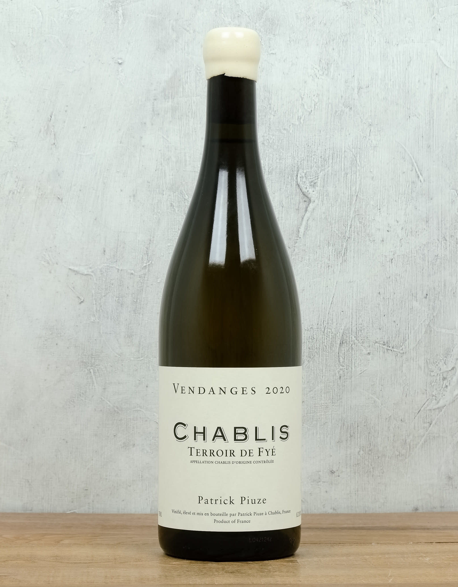 Patrick Piuze Chablis Terroir de Fye