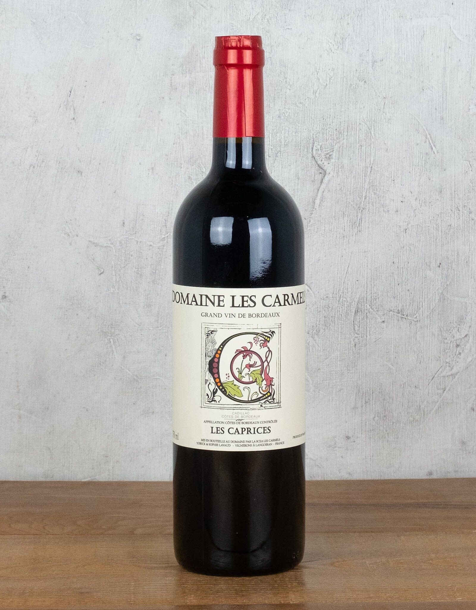 Domaine Les Carmels Les Caprices Cadillac Cotes de Bordeaux