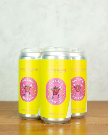 Outer Range Juice Box Sour Ale Raspberry Edition 4pk