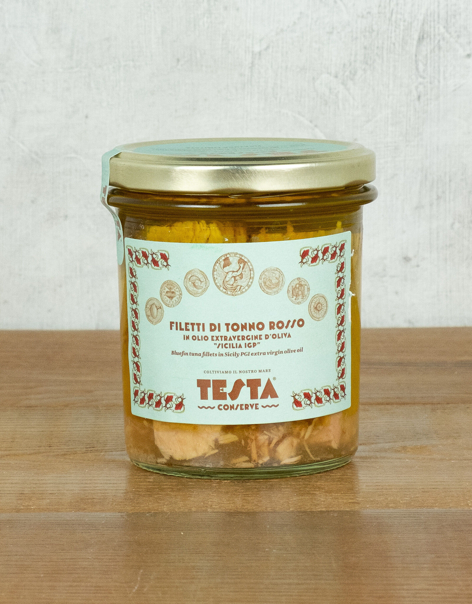 Testa Fillets of Blue Fin Tuna in Sicilian Extra Virgin Olive Oil