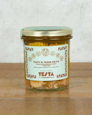 Testa Fillets of Blue Fin Tuna in Sicilian Extra Virgin Olive Oil