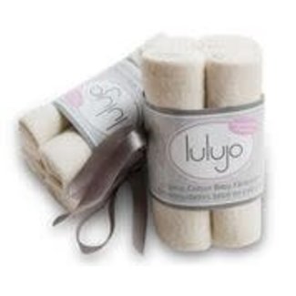 Lulujo Organic Cotton Baby Wash Cloths 4pk