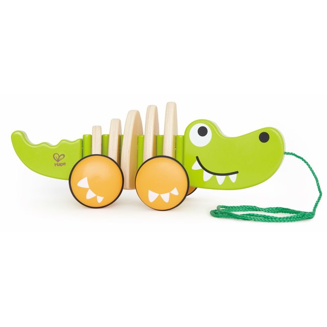 +Hape Walk-A-Long Croc Pull Toy E0348