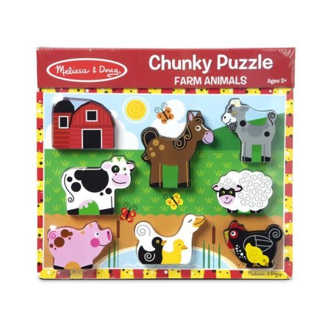 Melissa & Doug Chunky Puzzle - Farm 13723