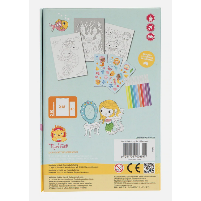 Tiger Tribe Tiger Tribe Colouring Set - Mermaids
