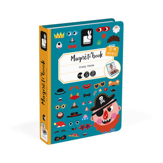 Janod Magnetibook - Crazy Faces Boy J02716