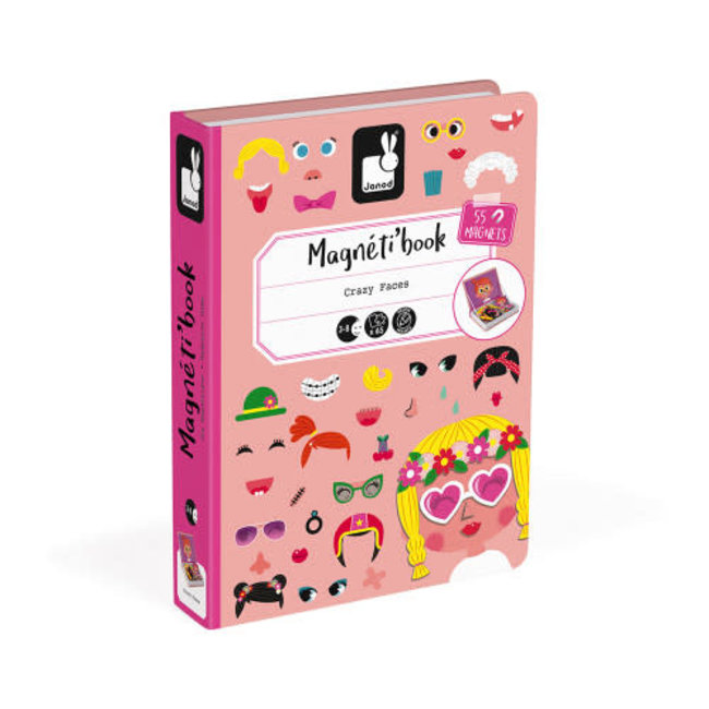 Janod Magnetibook - Crazy Faces Girl J02717