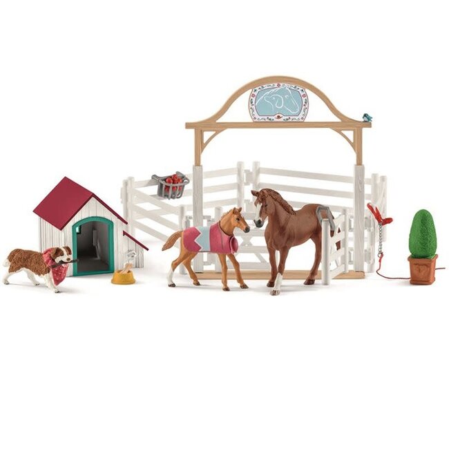 Schleich Horse Club Hannah's Guest Horses w/ Ruby the Dog 42458