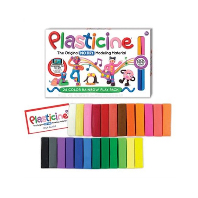 Plasticine 24 Colour Rainbow 01252