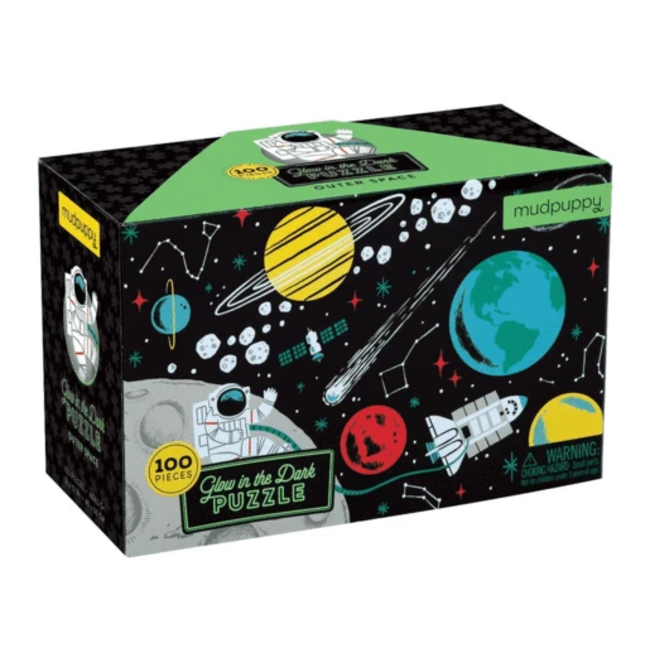 Mudpuppy 100pc Glow in Dark Outer Space Puzzle