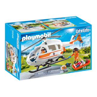 Playmobil City Life 70048 Rescue Helicopter