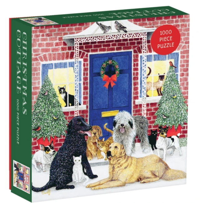 Galison 1000pc Christmas Cottage