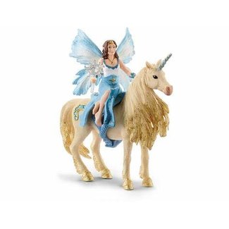 Schleich Eyela riding on golden unicorn 42508