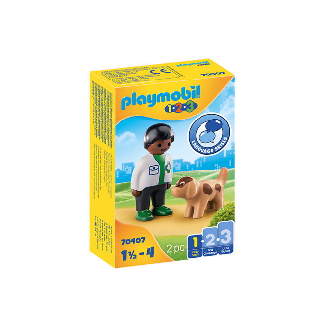 Playmobil 123 - Vet with Dog 70407