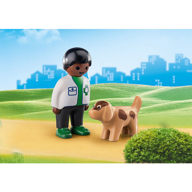 Playmobil 123 - Vet with Dog 70407