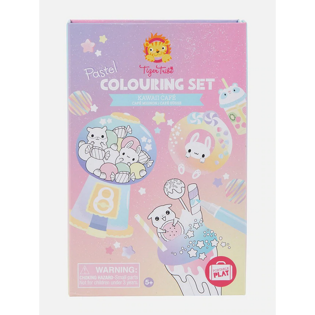 Tiger Tribe Tiger Tribe Colouring Set - Kawaii Cafe 60272