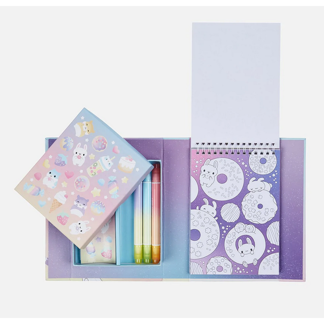 Tiger Tribe Tiger Tribe Colouring Set - Kawaii Cafe 60272