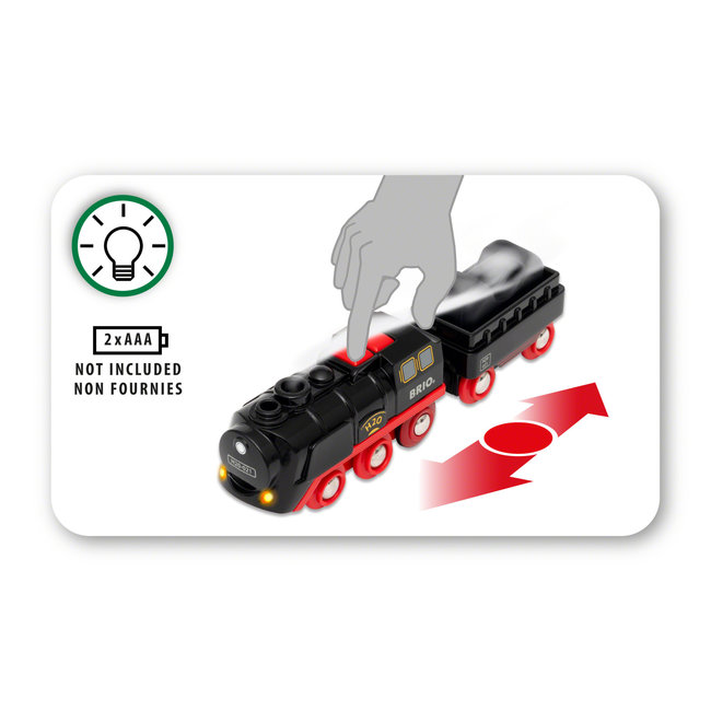 Ravensburger Brio World - Battery Operated Steaming Train  33884